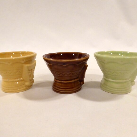 NEW 2005 DEREK YANIGER HUKILAU JUNGLE BEAT CERAMIC TIKI SHOT SET LE #83/150 - Picture 7 of 10